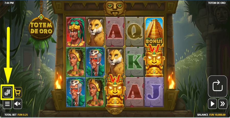 Totem De Oro Bet Value