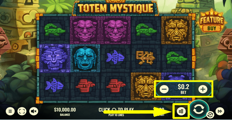Totem Mystique Bet Value