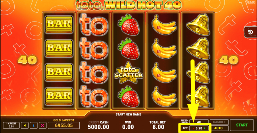 Toto Wild Hot 40 Bet Value