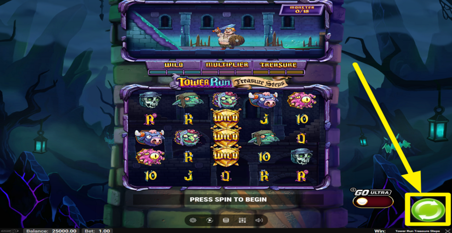 Tower Run Treasure Steps Spin