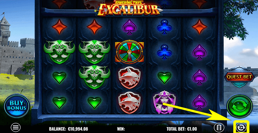 Towering Pays Excalibur Autoplay