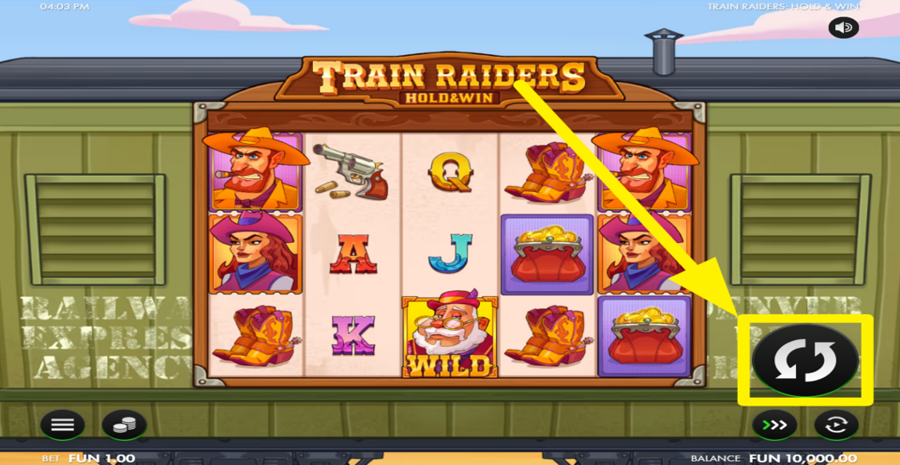 Train Raiders Hold And Win Spin