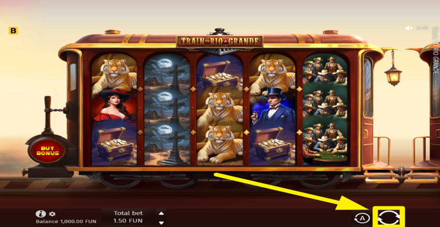 Train To Rio Grande Spin Button