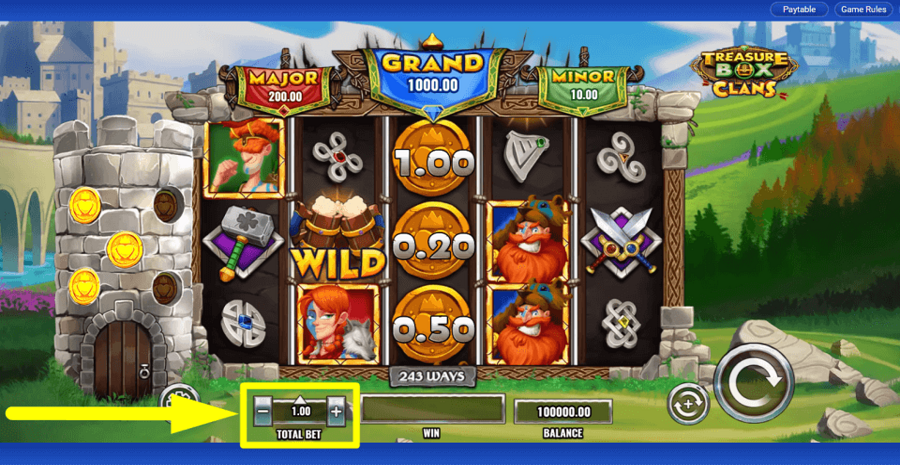 Treasure Box Clans Bet Value