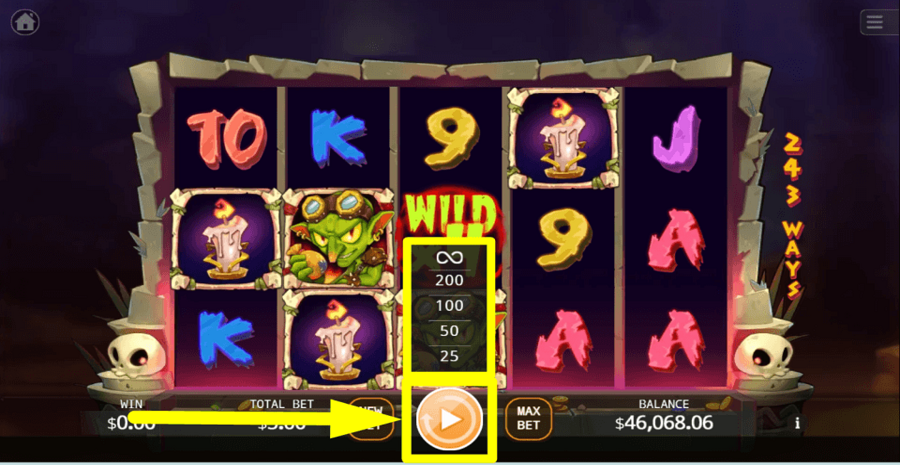 Treasure Goblin Autoplay Feature