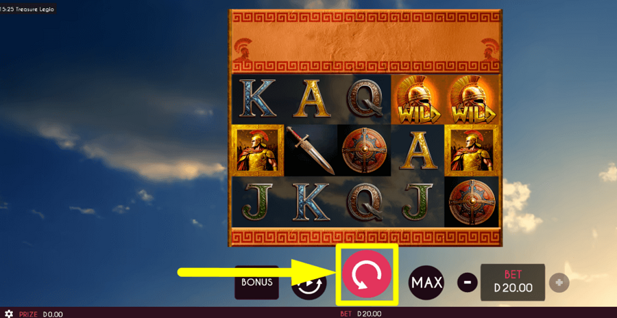 Treasure Legio Spin Button