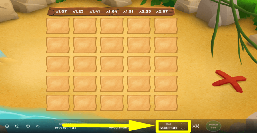 Treasure Map Bet Value