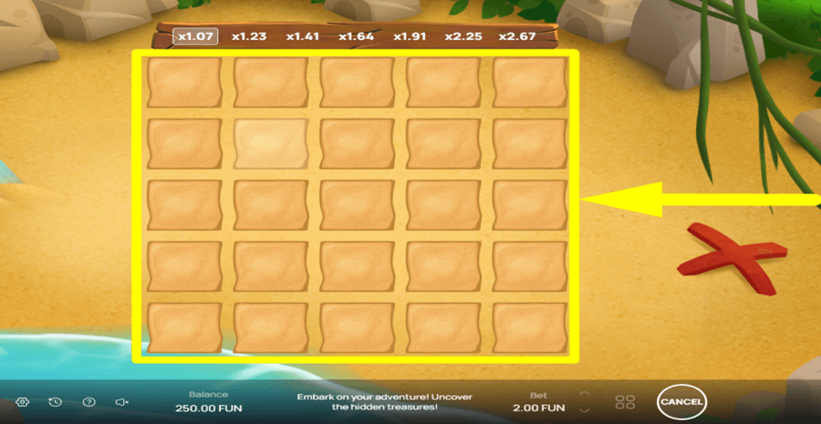 Treasure Map Flip Tiles