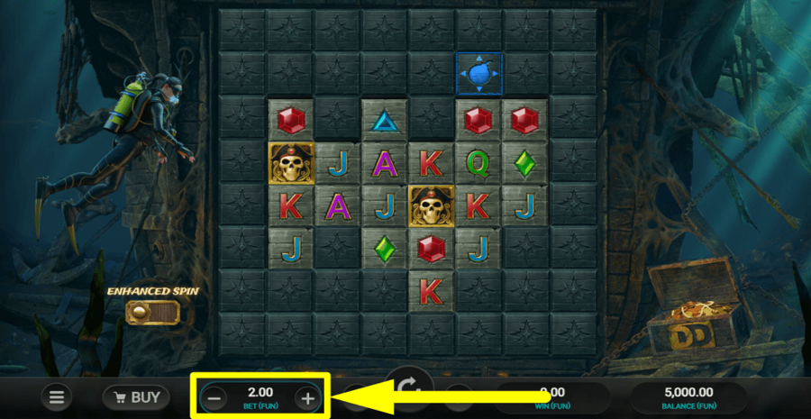 Treasure Tumble Dream Drop Bet Value