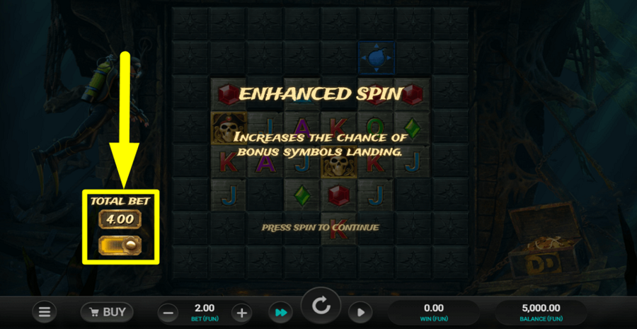 Treasure Tumble Dream Drop Enhanced Spin Feature