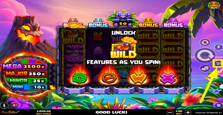 Treasures Of Kilauea 2 Max Bet