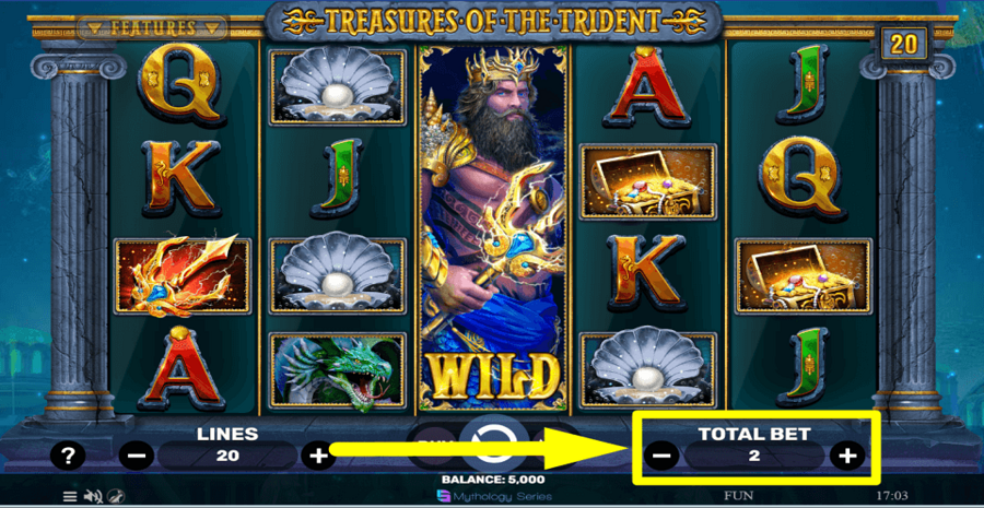 Treasures Of The Trident Bet Value