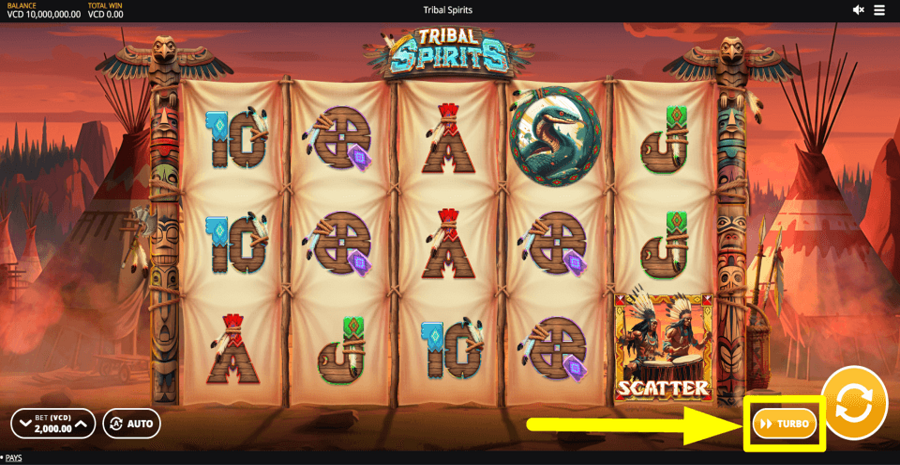 Tribal Spirits Turbo Feature