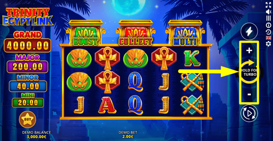 Trinity Egypt Link Bet Value