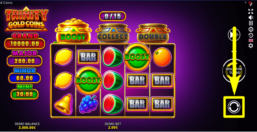 Trinity Gold Coins Running Wins Autoplay Feature