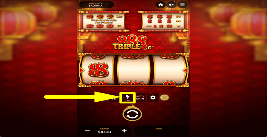 Triple 8s Turbo Feature