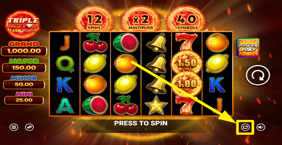 Triple Action Cash Strike Autoplay