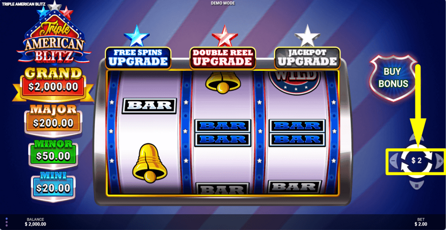 Triple American Blitz Bet Value