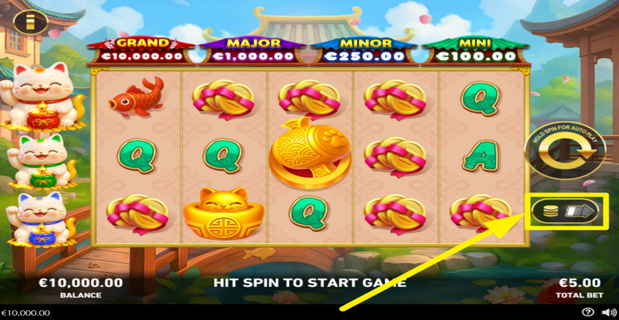 Triple Meow Riches Adjust Bet