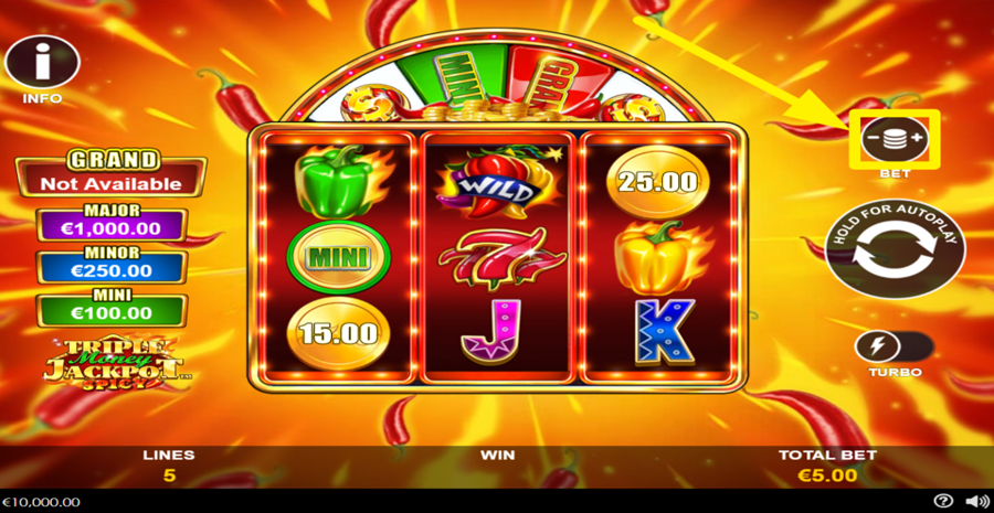 Triple Money Jackpot Spicy Adjust Bet