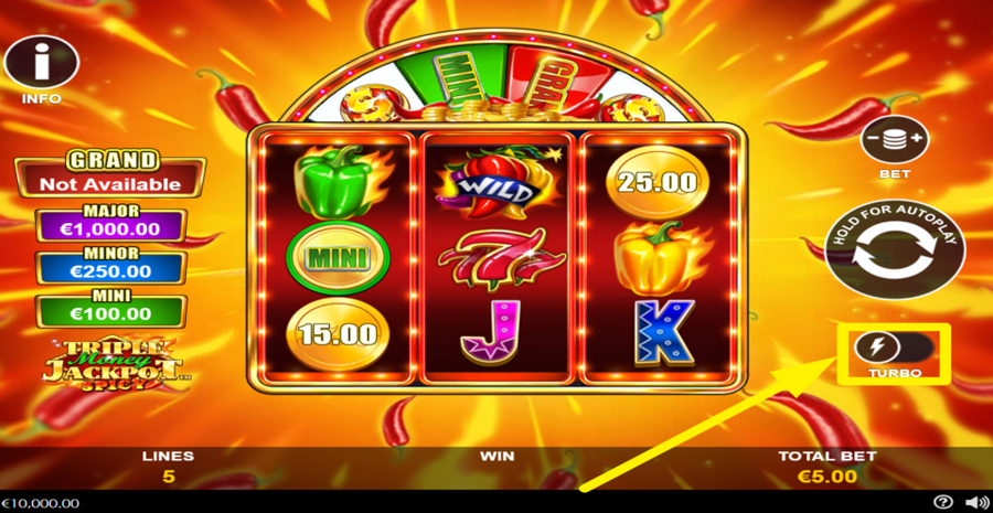 Triple Money Jackpot Spicy Turbo