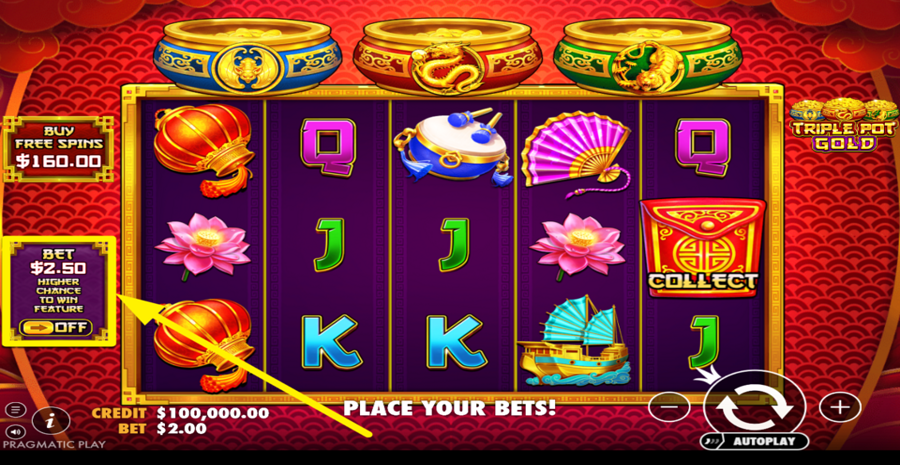 Triple Pot Gold Boost Bet