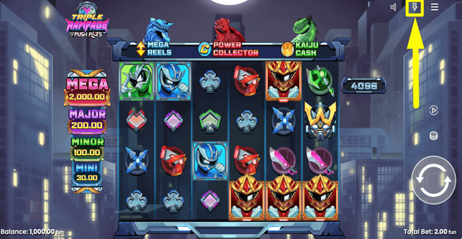 Triple Rampage Turbo Feature