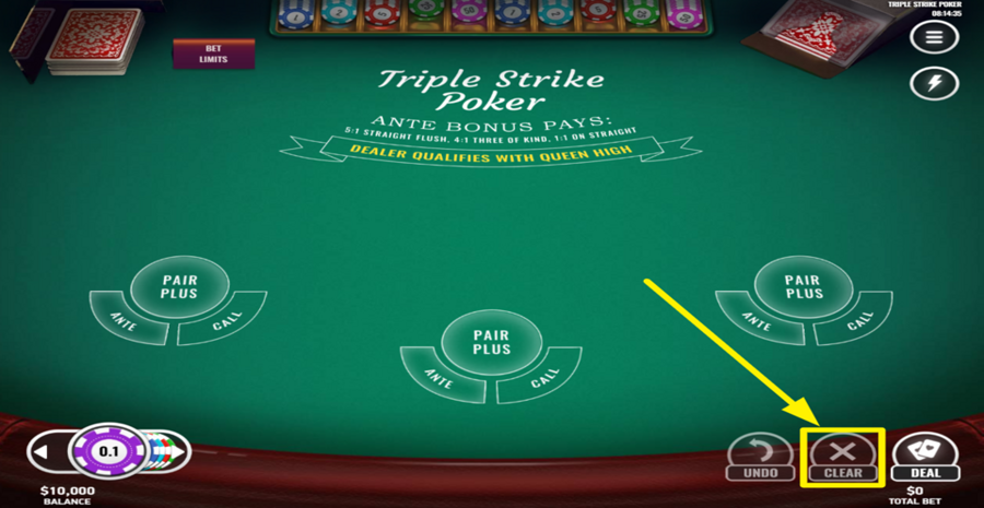 Triple Strike Poker Clear