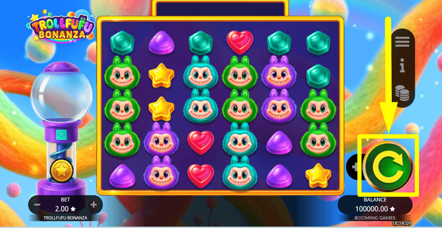 Trollfufu Bonanza Spin Button