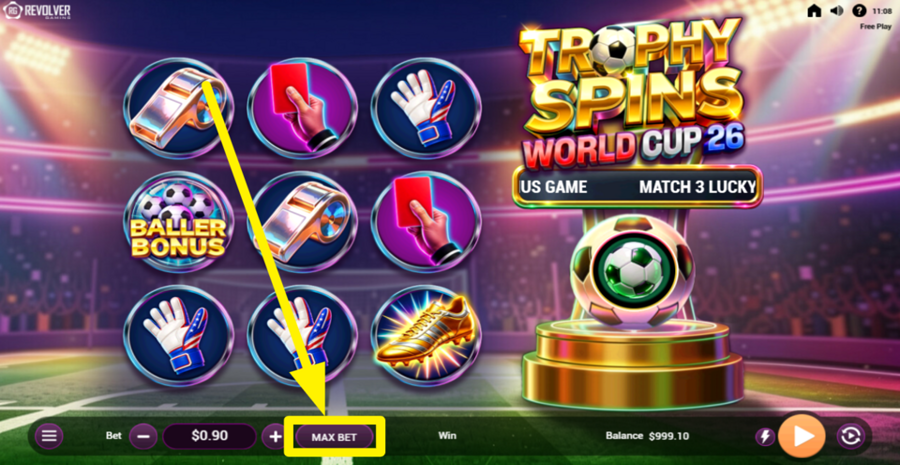 Trophy Spins World Cup 26 Max Bet