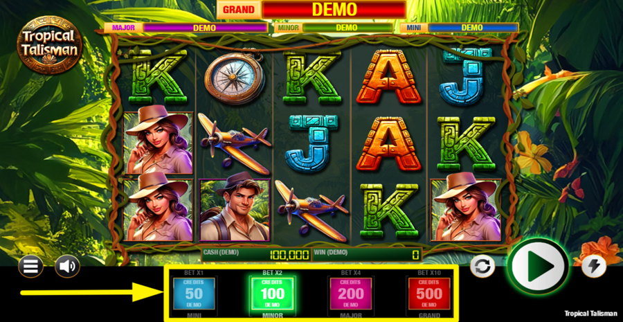 Tropical Talisman Adjust Bet