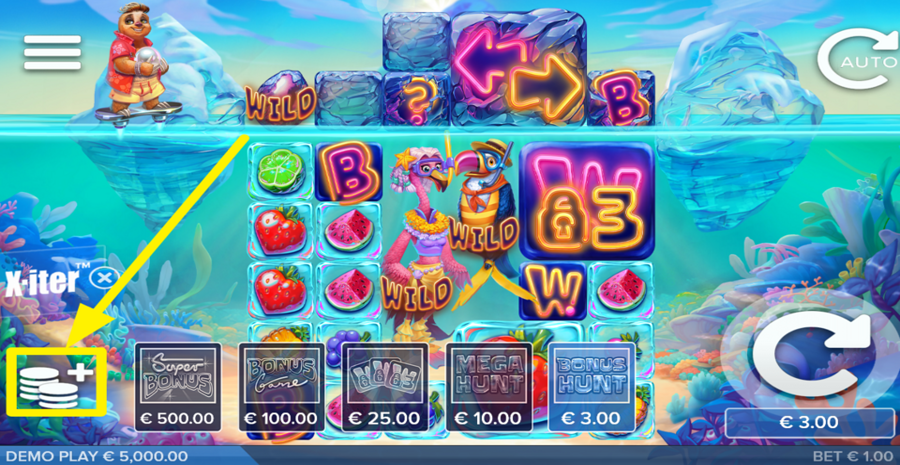 Tropicool 5 Adjust Bet