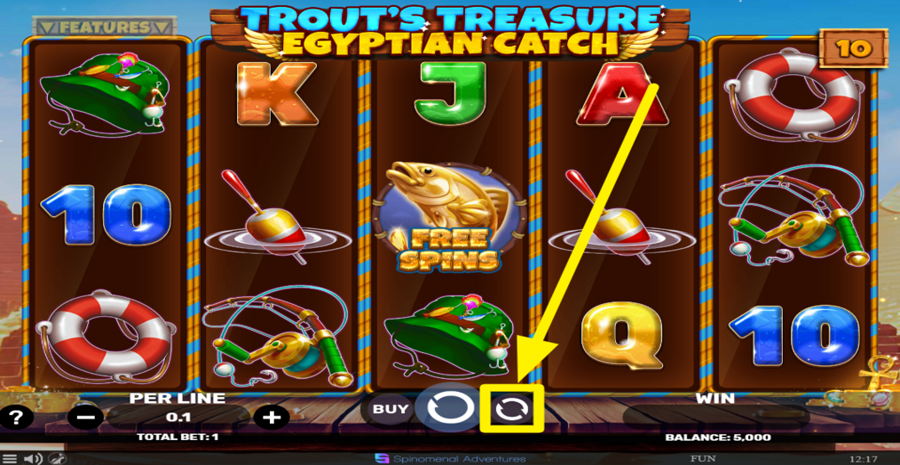 Trouts Treasure Egyptian Catch Autoplay