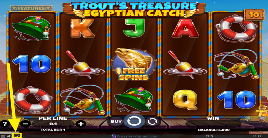 Trouts Treasure Egyptian Catch Turbo
