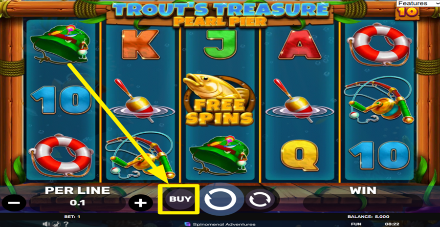 Trouts Treasure Pearl Pier Buy Bonus