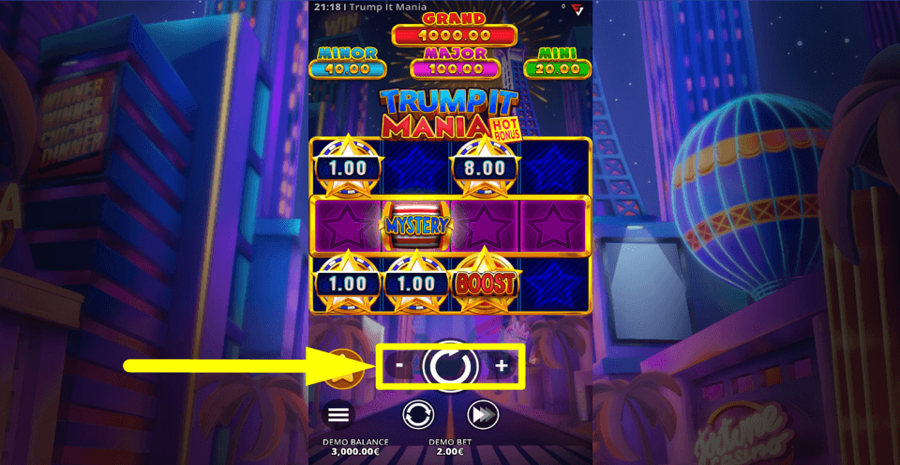 Trump It Mania Hot Bonus Bet Value