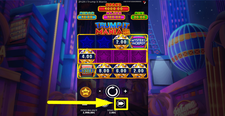 Trump It Mania Hot Bonus Turbo Feature