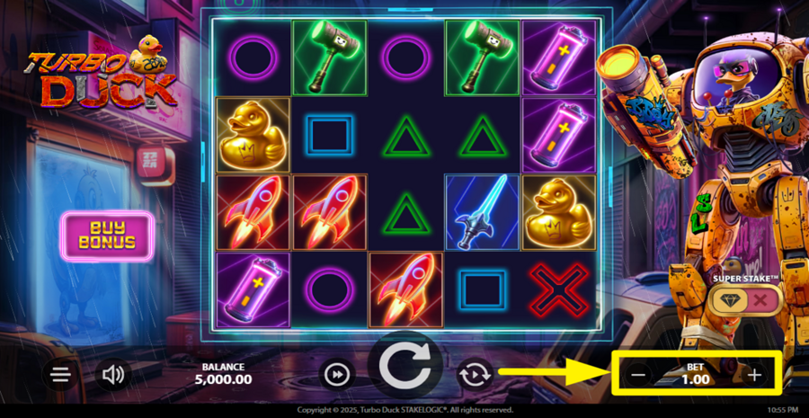 Turbo Duck Adjust Bet
