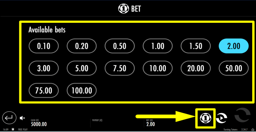 Turning Totems Bet Value