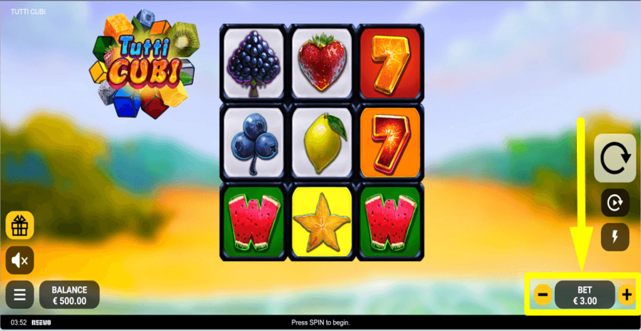 Tutti Cubi Bet Value