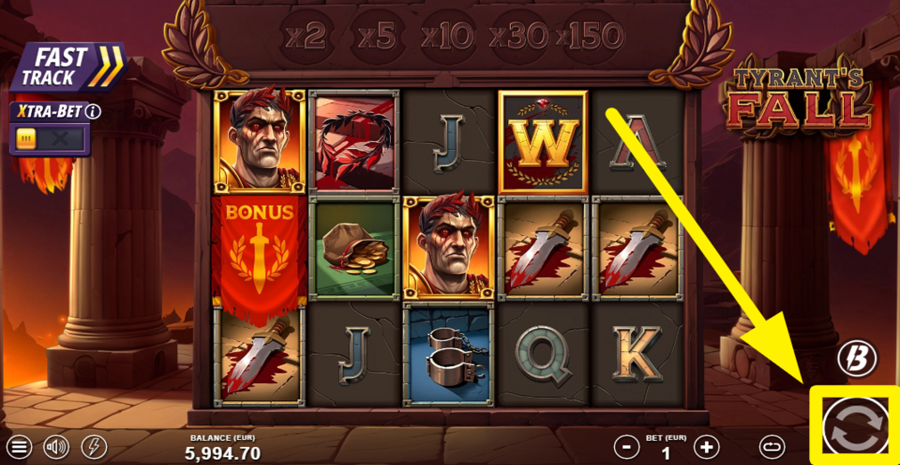 Tyrants Fall Spin Button