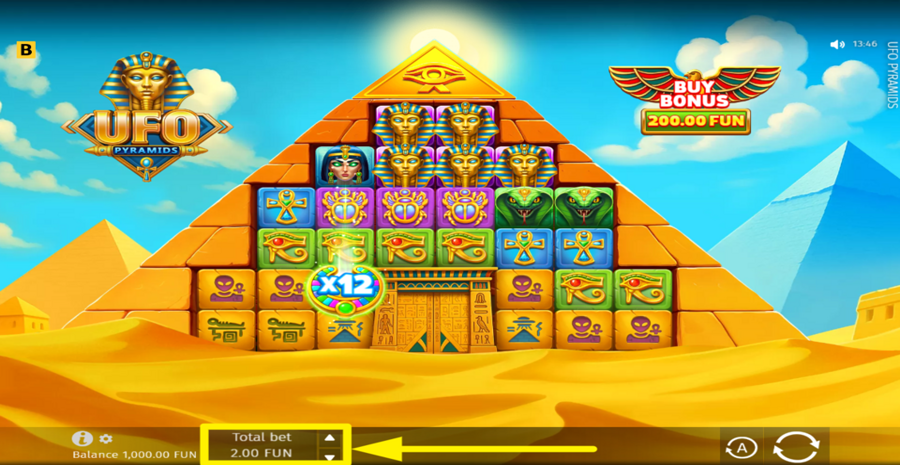 Ufo Pyramids Adjust Bet