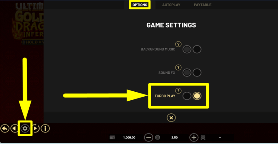 Ultimate Golden Dragon Inferno Hold And Win Turbo Feature