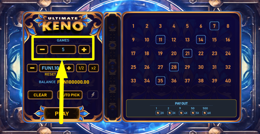 Ultimate Keno Games Value