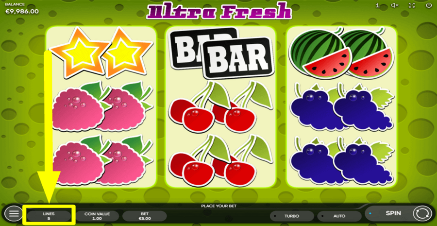 Ultra Fresh Adjustbale Paylines