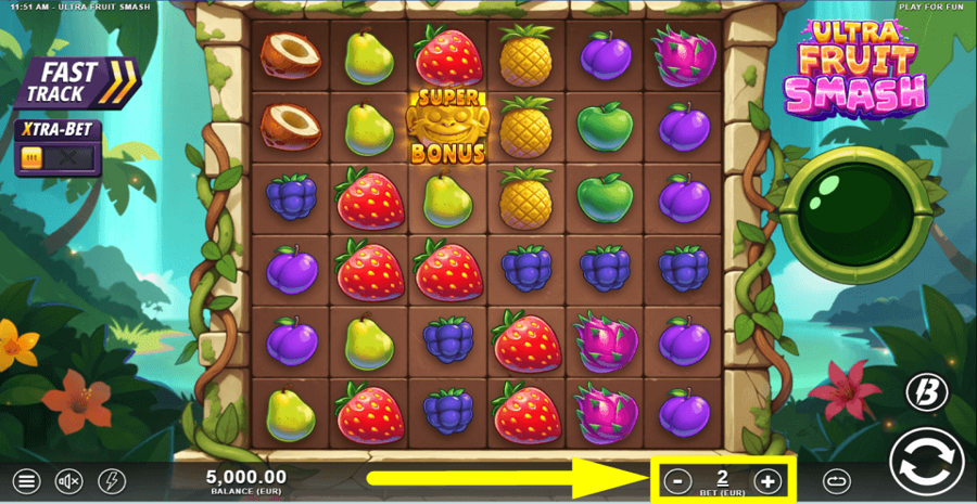 Ultra Fruit Smash Bet Value