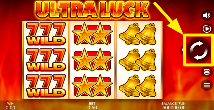 Ultra Luck Spin Button