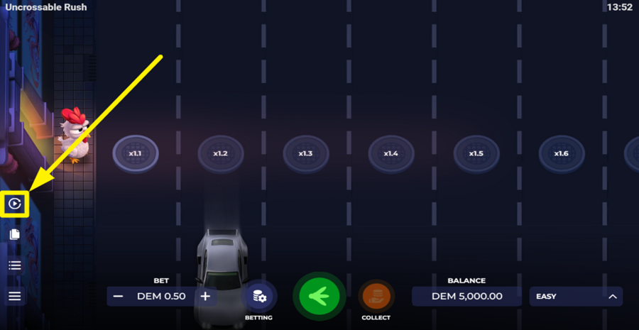 Uncrossable Rush Autoplay
