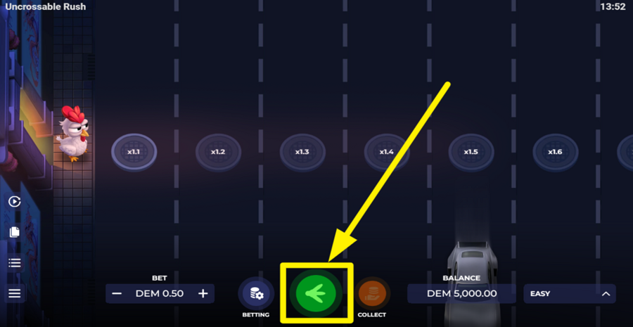 Uncrossable Rush Play