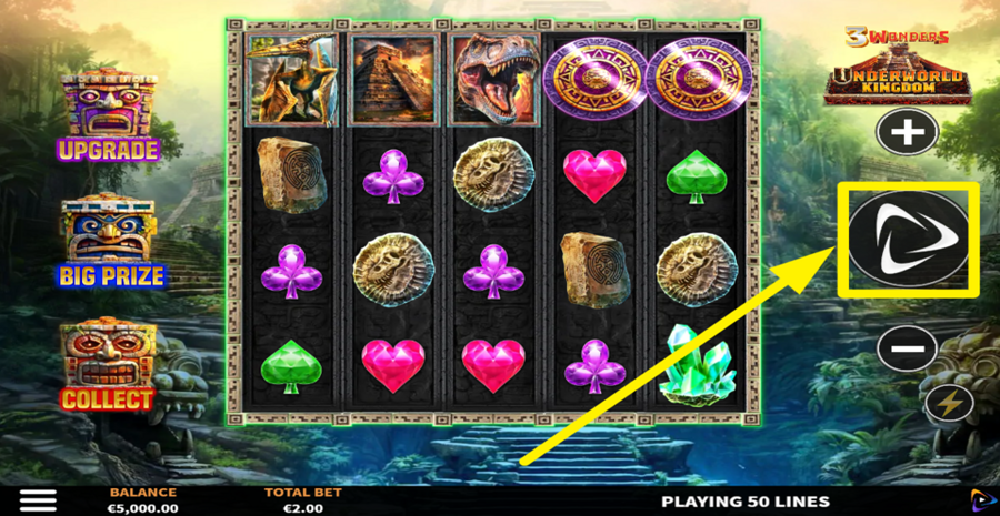 Underworld Kingdom 3 Wonders Spin